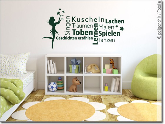 Preview: Wandsticker Zauberelfe