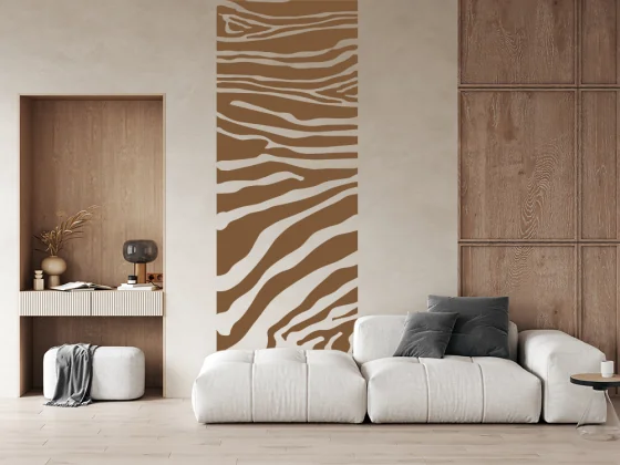 Wandbanner mit Zebra Muster