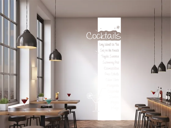 Wandbanner Cocktails