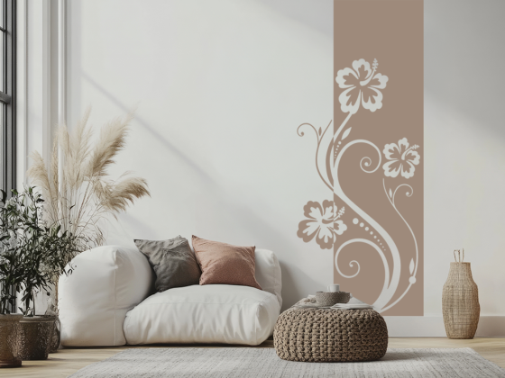 Preview: Wandbanner Hibiskus