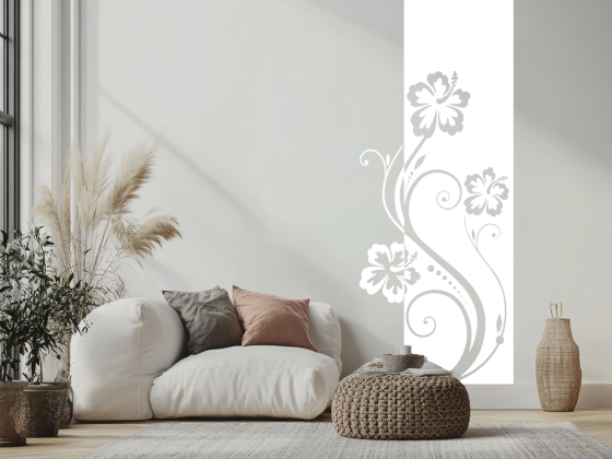 Preview: Wandbanner Hibiskus