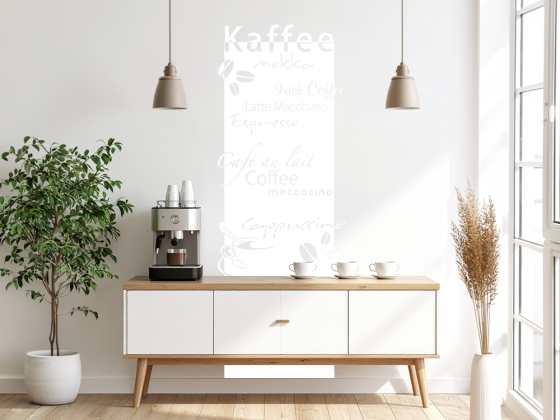 Preview: Wandbanner Kaffee