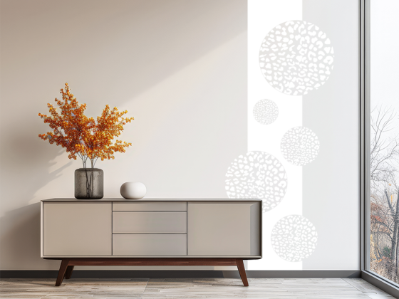 Preview: Wandbanner Leoparden Kreise