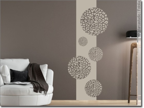 Preview: Wandbanner Leoparden Kreise Preview: Wandbanner Leoparden Kreise