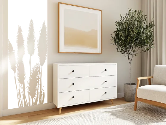 Wandbanner Pampasgras