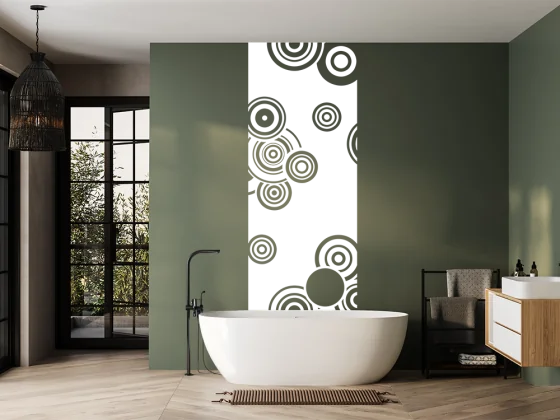 Wandbanner Retrokreise