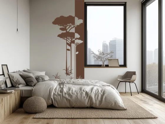 Wandbanner Savannenbaum