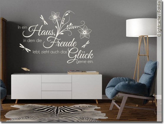 Preview: Wandtattoo Spruch In ein Haus Preview: Wandtattoo Spruch In ein Haus