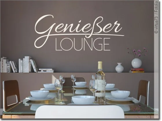 Wandsticker Genießer Lounge