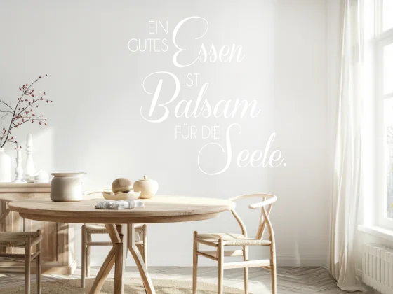 Wandspruch Ein gutes Essen