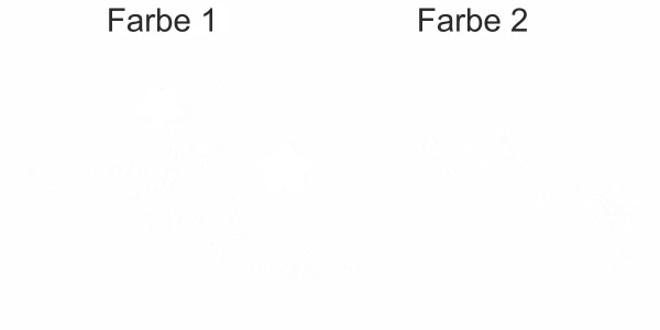 Wandtattoo In ein Haus, in dem die Freude lebt - Ansicht Farbauswahl