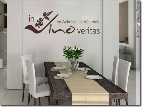 Preview: Wandtattoo In vino veritas