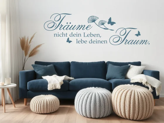 Wandtattoo Lebe deinen Traum