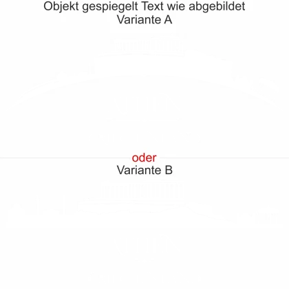 Wandtattoo mit Skyline von Athen - Ansicht Ausrichtung mit Farbauswahl und Variante