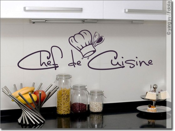 Preview: Wandtattoo Chef de Cuisine