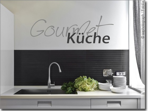 Preview: Wandtattoo Gourmet Küche