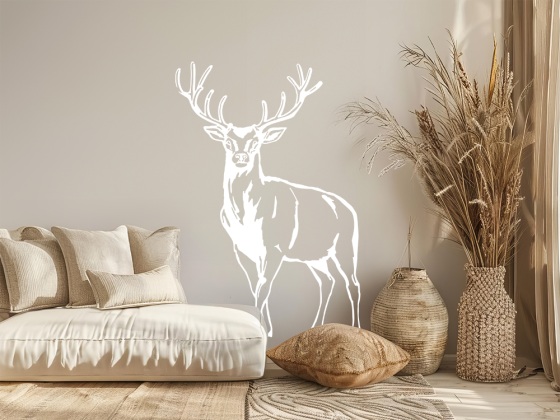 Preview: Wandsticker Hirsch