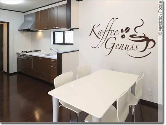 Preview: Wandtattoo Kaffee Genuss Preview: Wandtattoo Kaffee Genuss