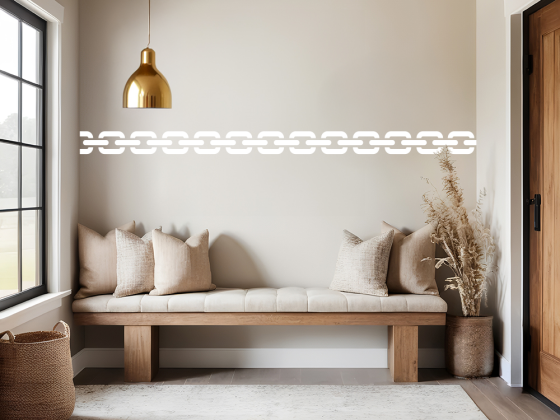 Preview: Wandsticker Kettenbordüre