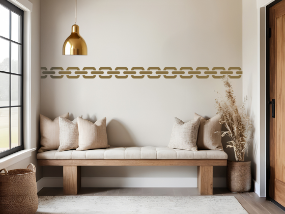 Preview: Wandsticker Kettenbordüre