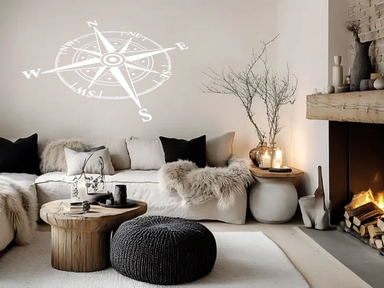 Wandsticker Kompass