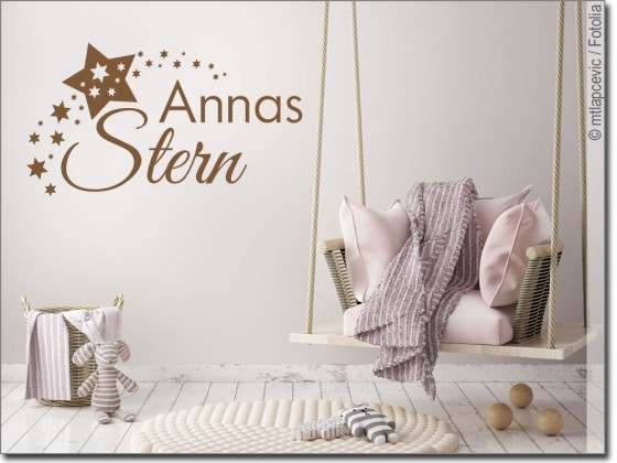 Preview: Wandtattoo Namens Stern