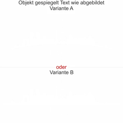 Wandtattoo mit Skyline von Paris - Ansicht Ausrichtung mit Farbauswahl und Variante