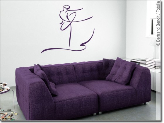 Preview: Wandsticker Tänzerin