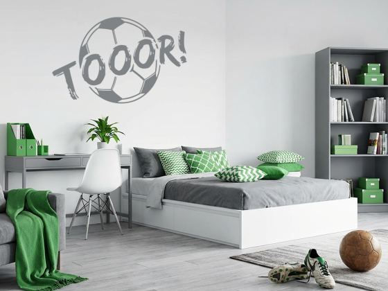 Wandaufkleber mit Tor