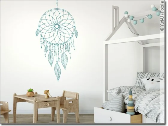 Wandtattoo mit Traumfänger für das Kinderzimmer