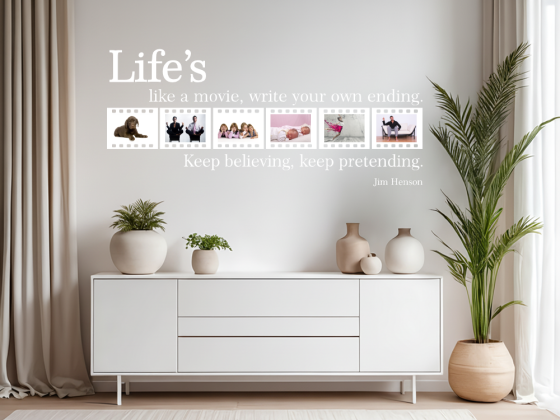 Preview: Wandtattoo Bilderrahmen Life's like a movie