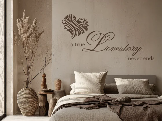 Wandtattoo A true Lovestory never ends