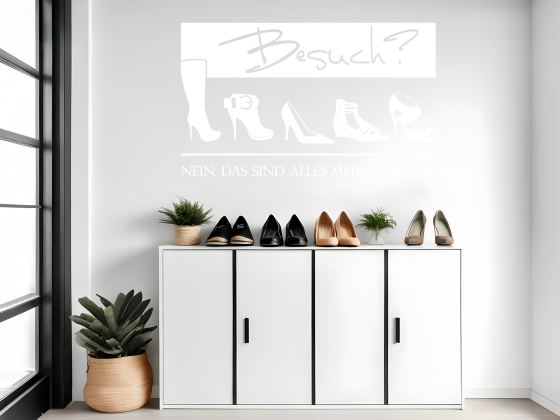 Wandtattoo Alles meine Schuhe