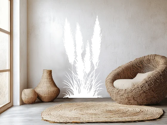 Wandtattoo Amerikanisches Pampasgras - Ansicht Farbauswahl