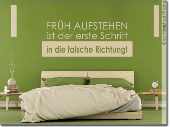 Preview: Wandspruch Aufstehen