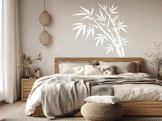 Wandtattoo Bambus im Wind - Ansicht Farbauswahl