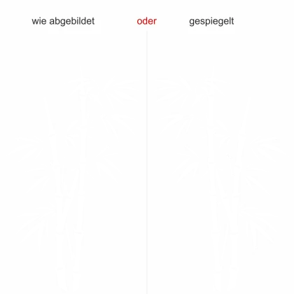 Wandtattoo Bambuspflanze - Ansicht Ausrichtung mit Farbauswahl