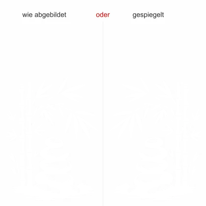 Wandtattoo Bambusstängel mit Zen Steinen - Ansicht Ausrichtung mit Farbauswahl