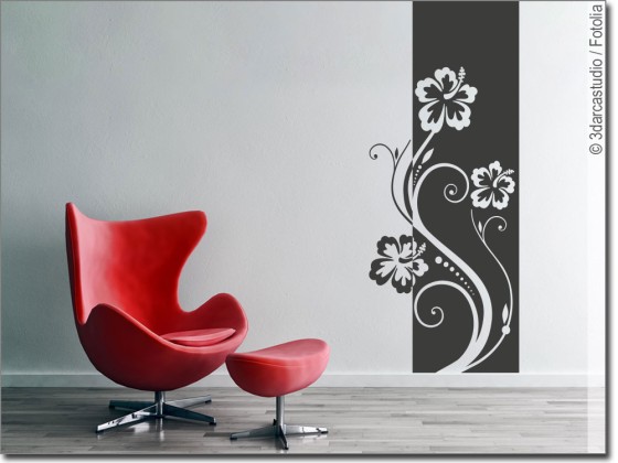 Preview: Wandbanner Hibiskus Preview: Wandbanner Hibiskus