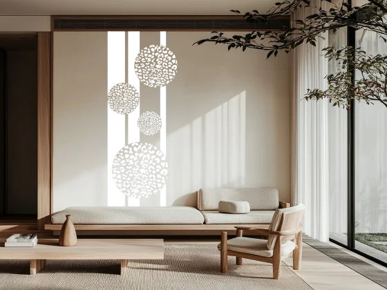 Wandtattoo Banner Kreise