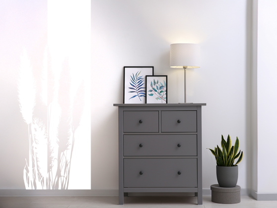 Preview: Wandtattoo Banner Pampasgras