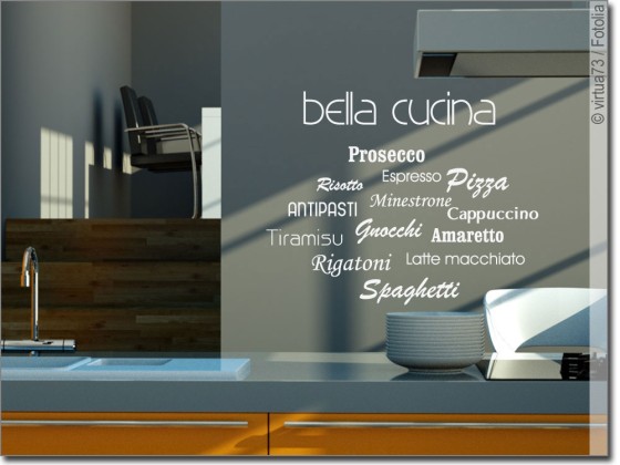 Preview: Wandschrift bella cucina Preview: Wandschrift bella cucina