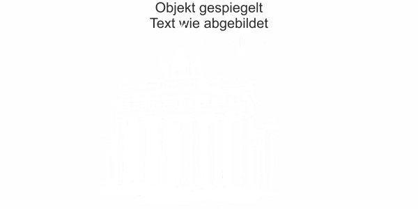 Wandtattoo mit Brandenburger Tor in Berlin - Ansicht Farbauswahl