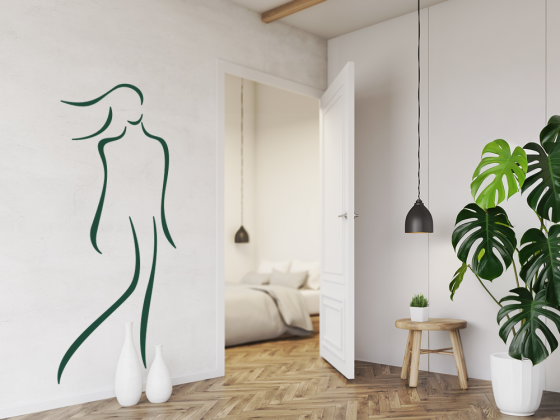 Preview: Wandtattoo Bezaubernde Frau