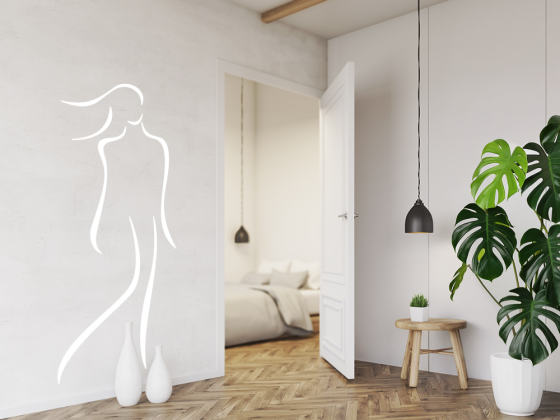 Preview: Wandtattoo Bezaubernde Frau