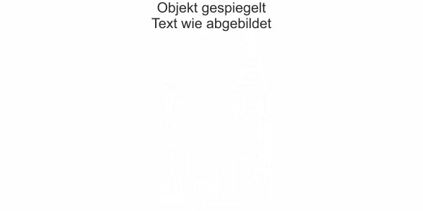 Wandtattoo mit Big Ben in London - Ansicht Ausrichtung und Farbauswahl