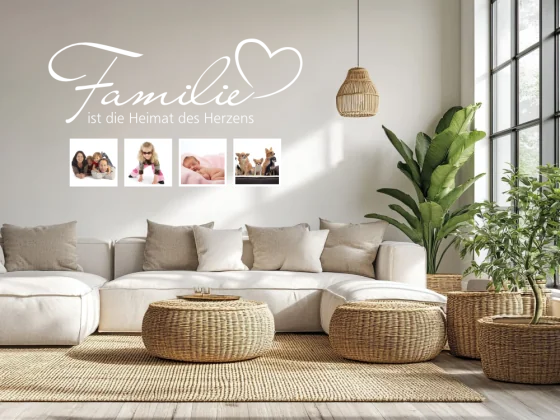 Wandtattoo Bilderrahmen Familie