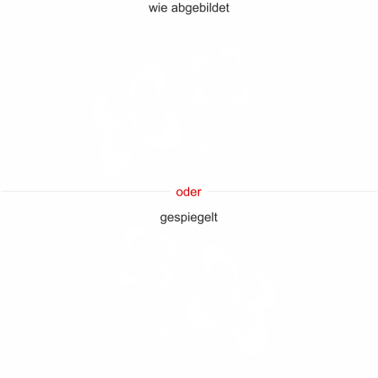 Preview: Wandtattoo Blumenranke - Ansicht Ausrichtung und Farbauswahl