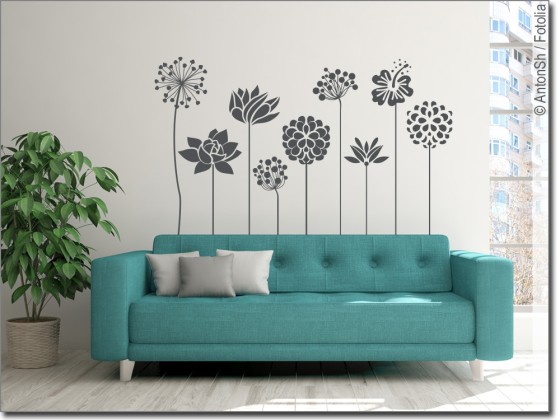 Preview: Wandtattoo Blumenschmuck Preview: Wandtattoo Blumenschmuck