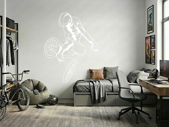 Preview: Wandtattoo BMX Sport